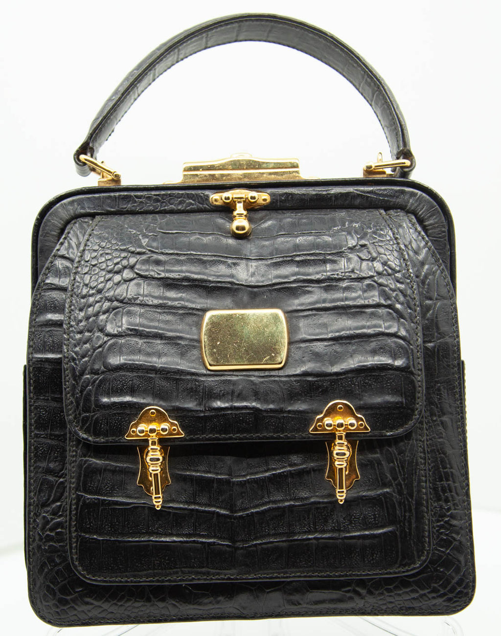 Vintage Valentino Alligator Handbag c1950s