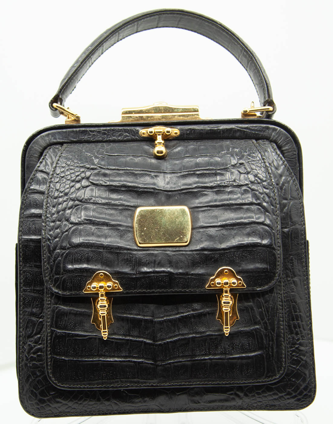 Vintage Valentino Alligator Handbag c1950s