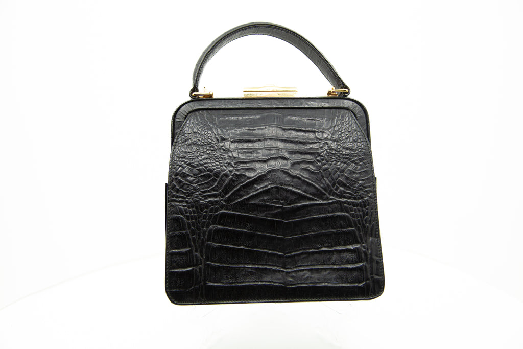 Vintage Valentino Alligator Handbag c1950s