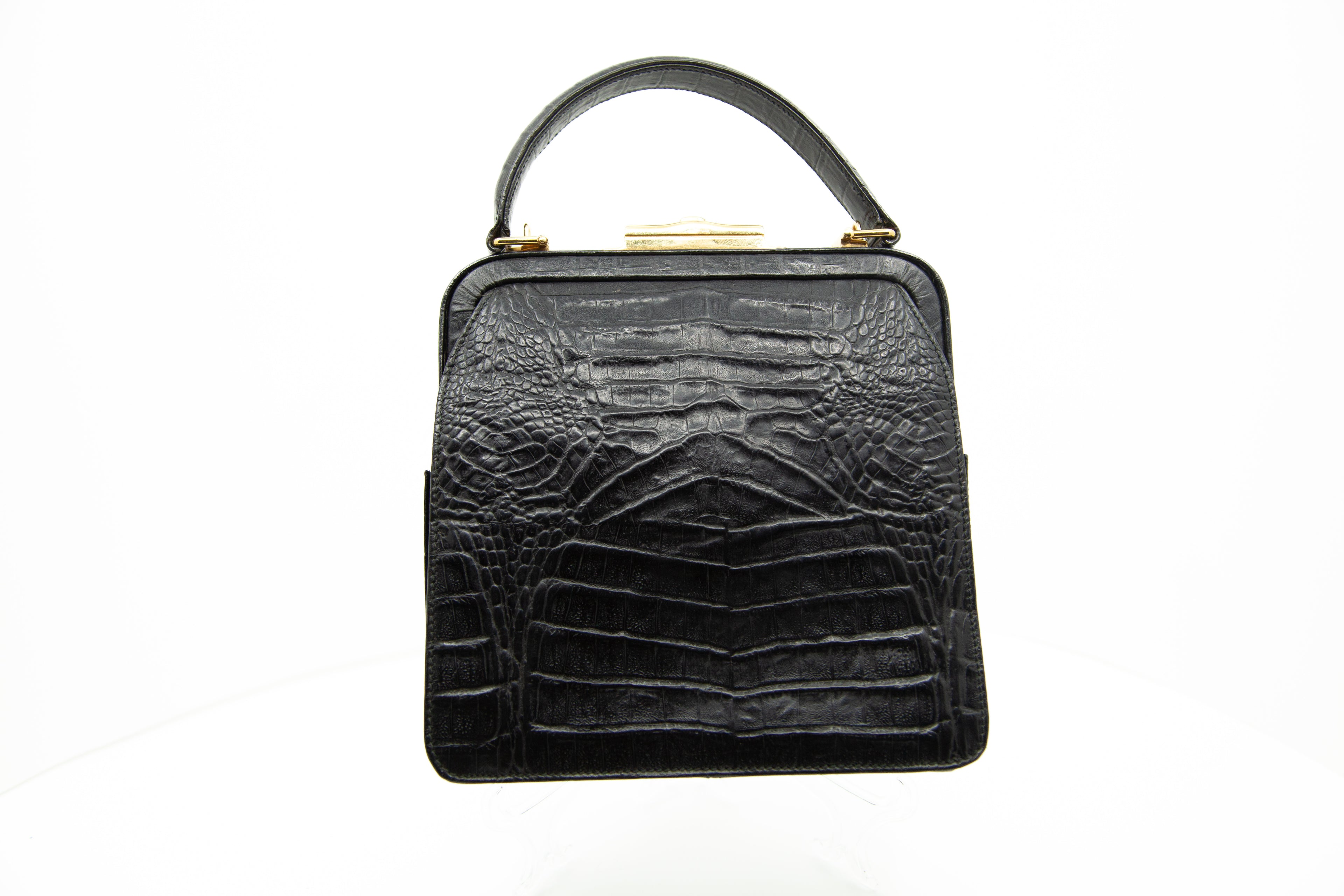 Vintage Valentino Alligator Handbag c1950s