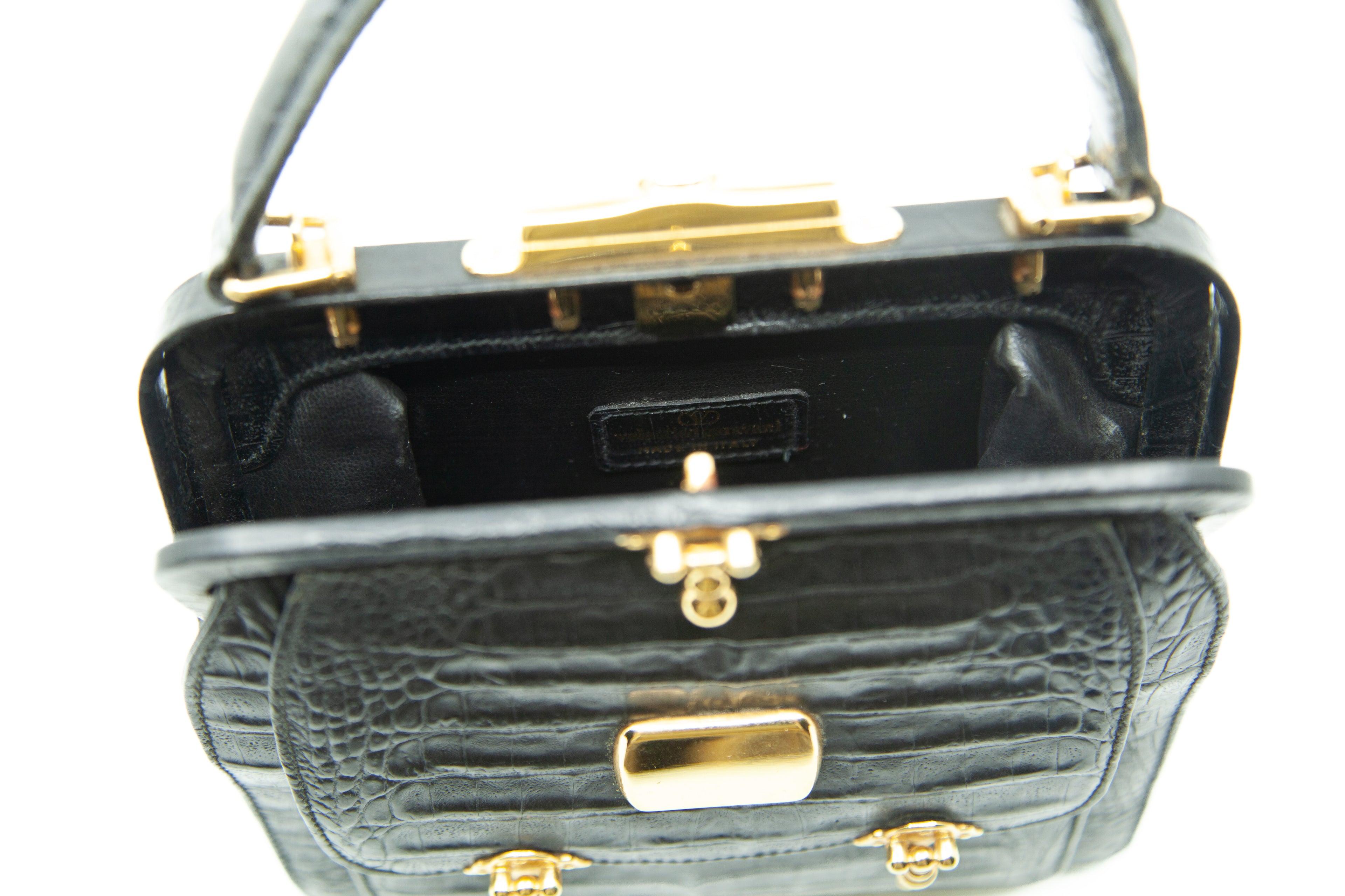 Vintage Valentino Alligator Handbag c1950s