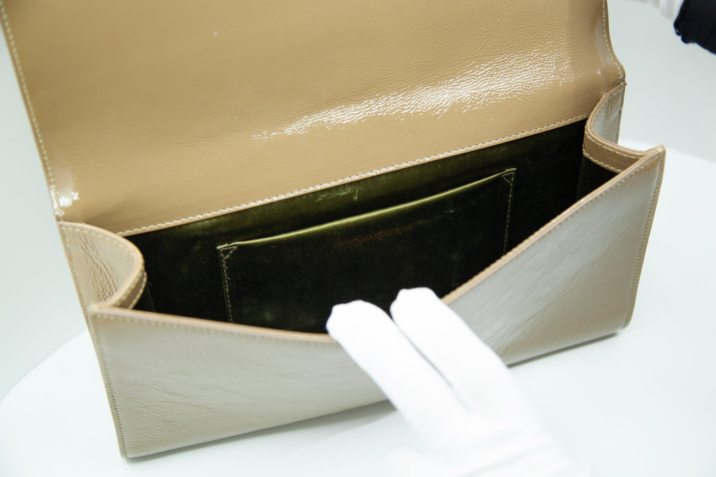 YVES SAINT LAURENT Belle de Jour Patent Leather Clutch