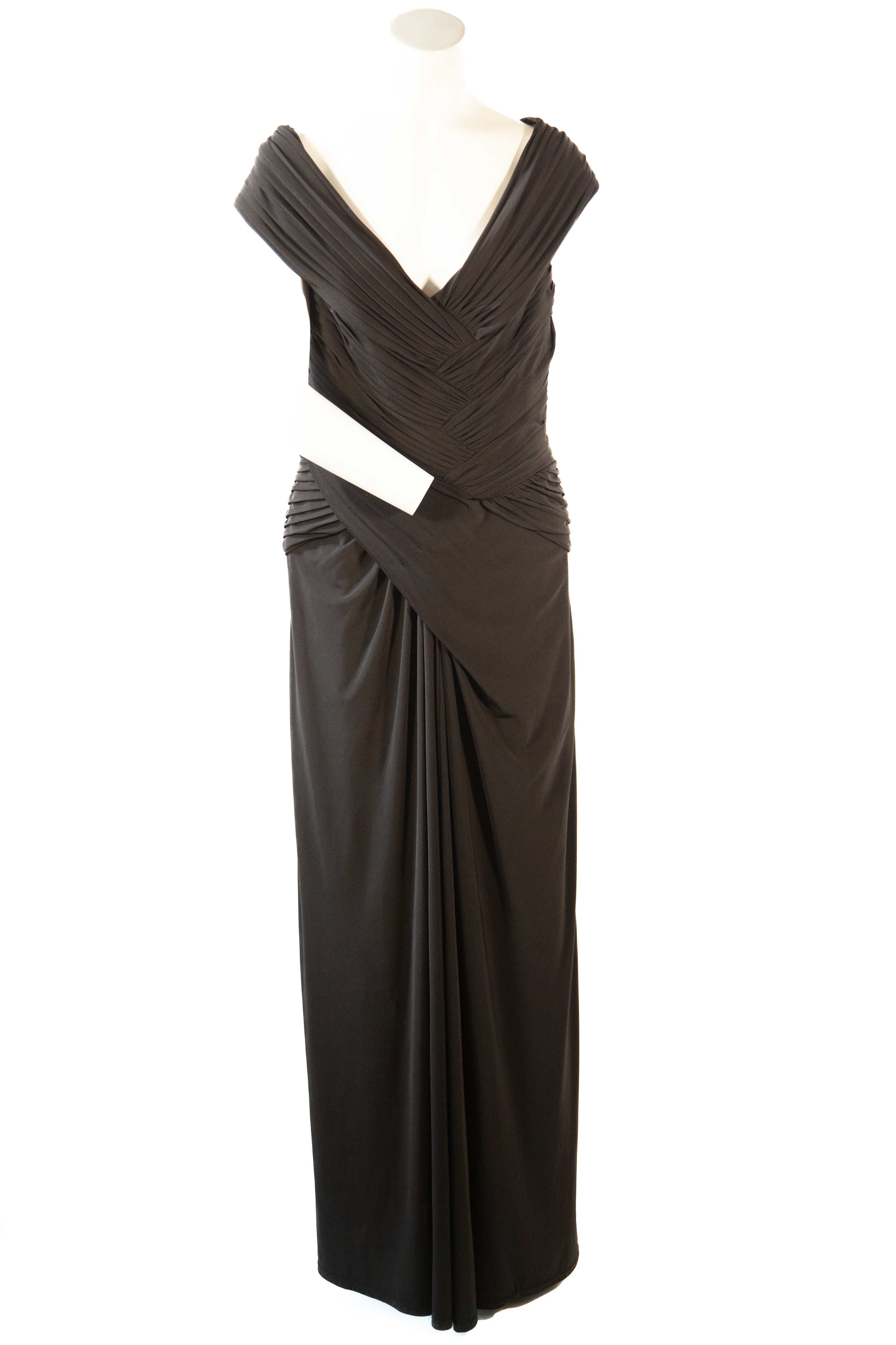 TADASHI Collection NWT 1990s Vintage Black Evening Dress