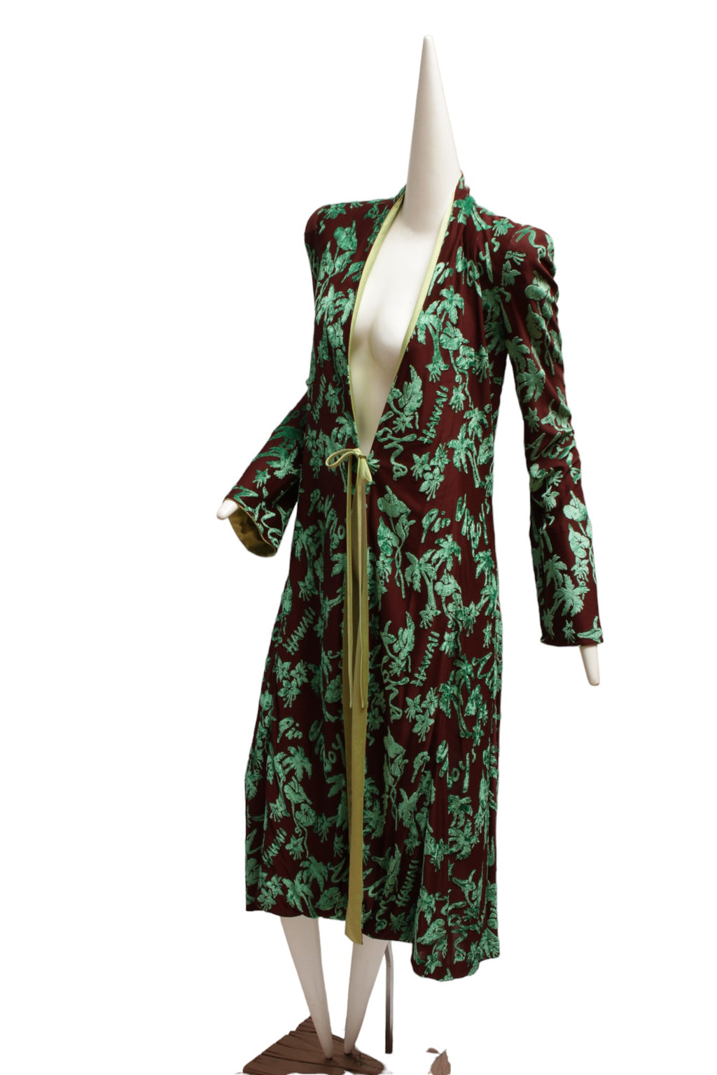 Jean Paul Gaultier Femme 1996 Spring/Summer Cyberbaba Burned Velvet Robe