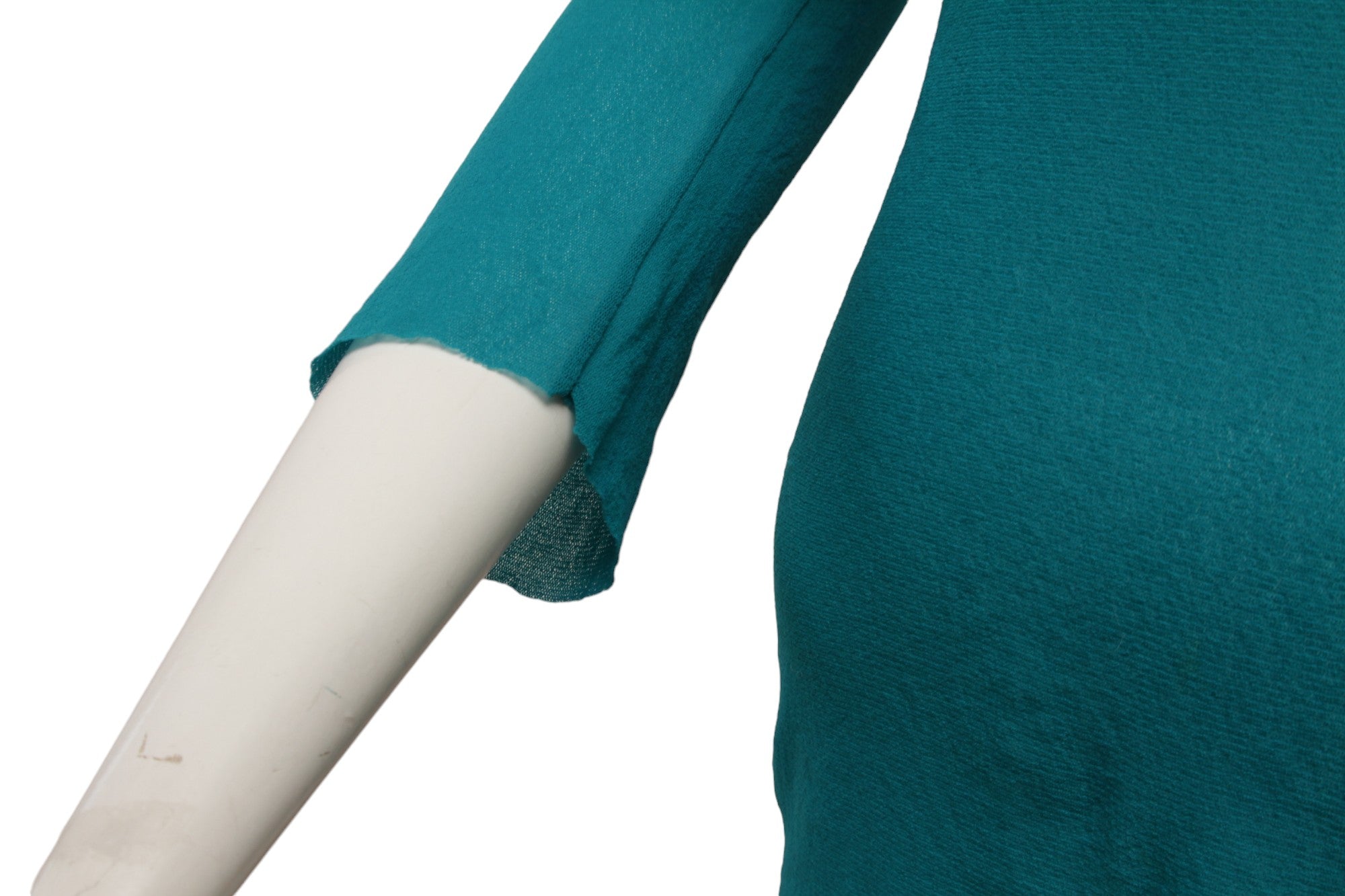 Jean Paul Gaultier Maille Classique Turquoise Long Sleeve Mesh Top