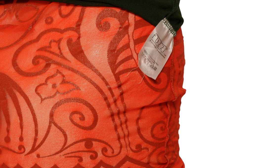 JEAN PAUL GAULTIER SS 1996 Cyberbaba orange tattoo ensemble