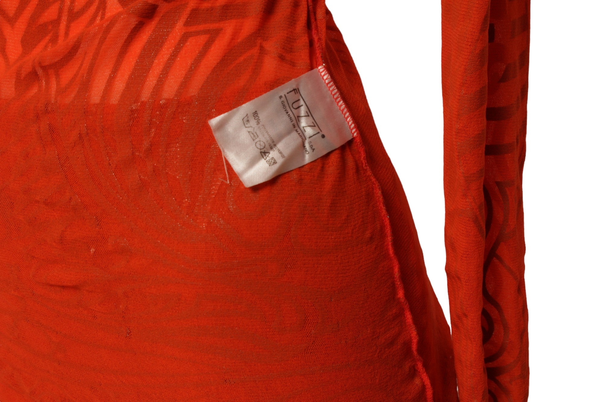 JEAN PAUL GAULTIER SS 1996 Cyberbaba orange tattoo ensemble