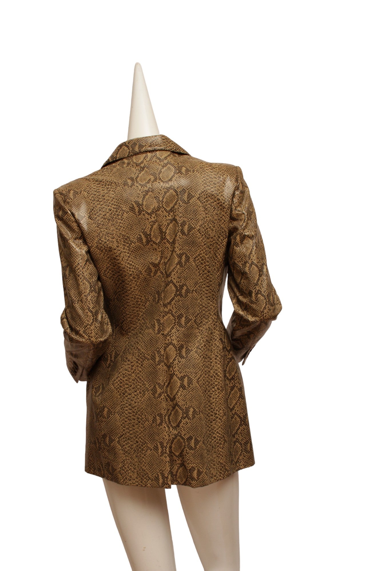 RIFAT OZBEK Aeffe Spa, made in Italy faux python blazer