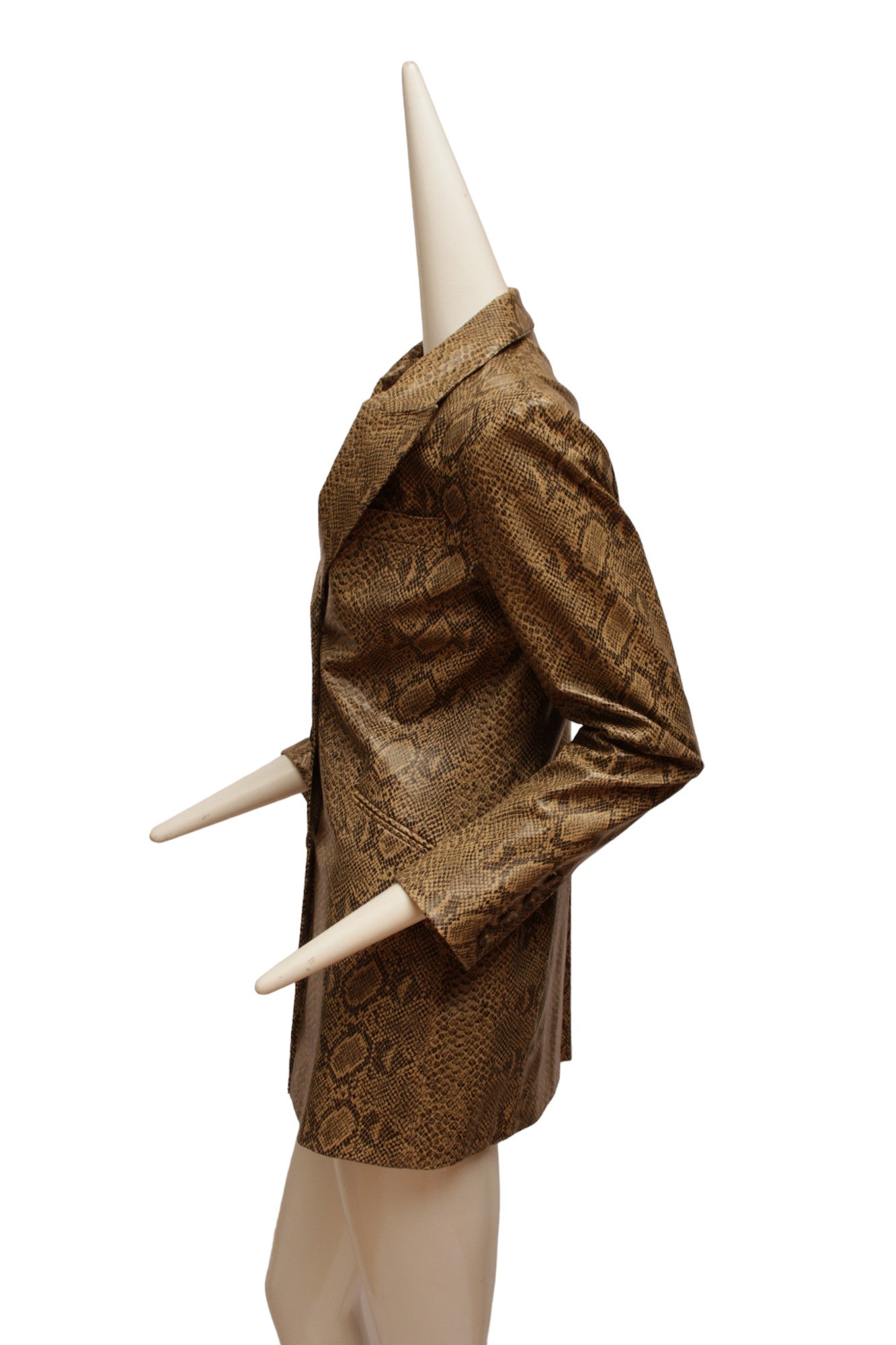 RIFAT OZBEK Aeffe Spa, made in Italy faux python blazer