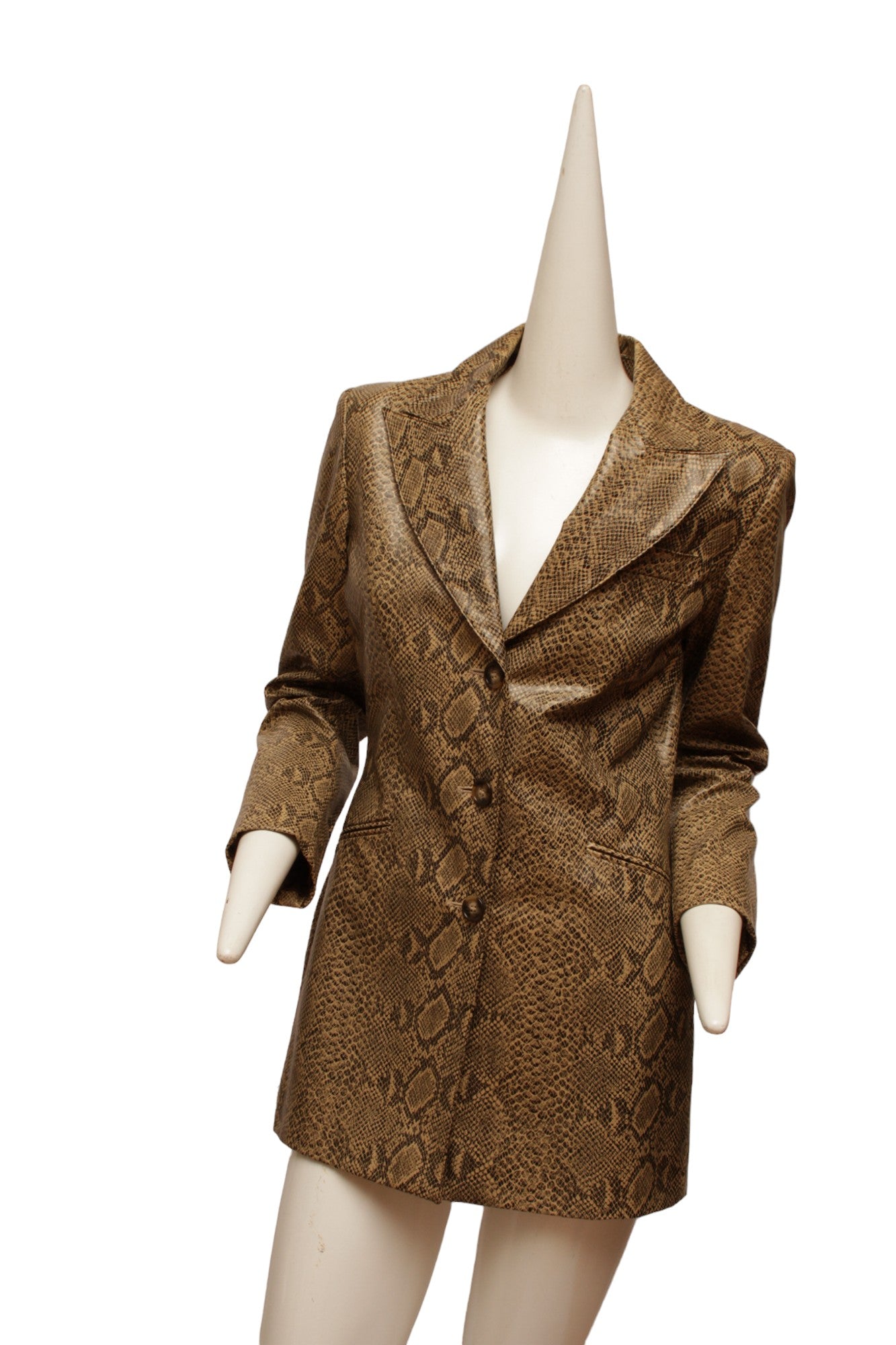 RIFAT OZBEK Aeffe Spa, made in Italy faux python blazer
