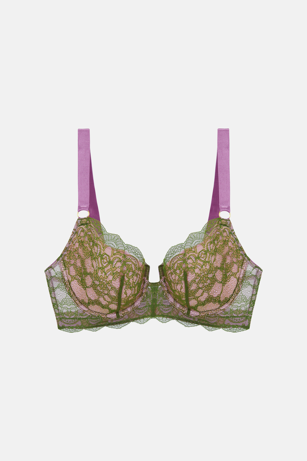 DORA LARSEN Raven Lace Balconette Bra