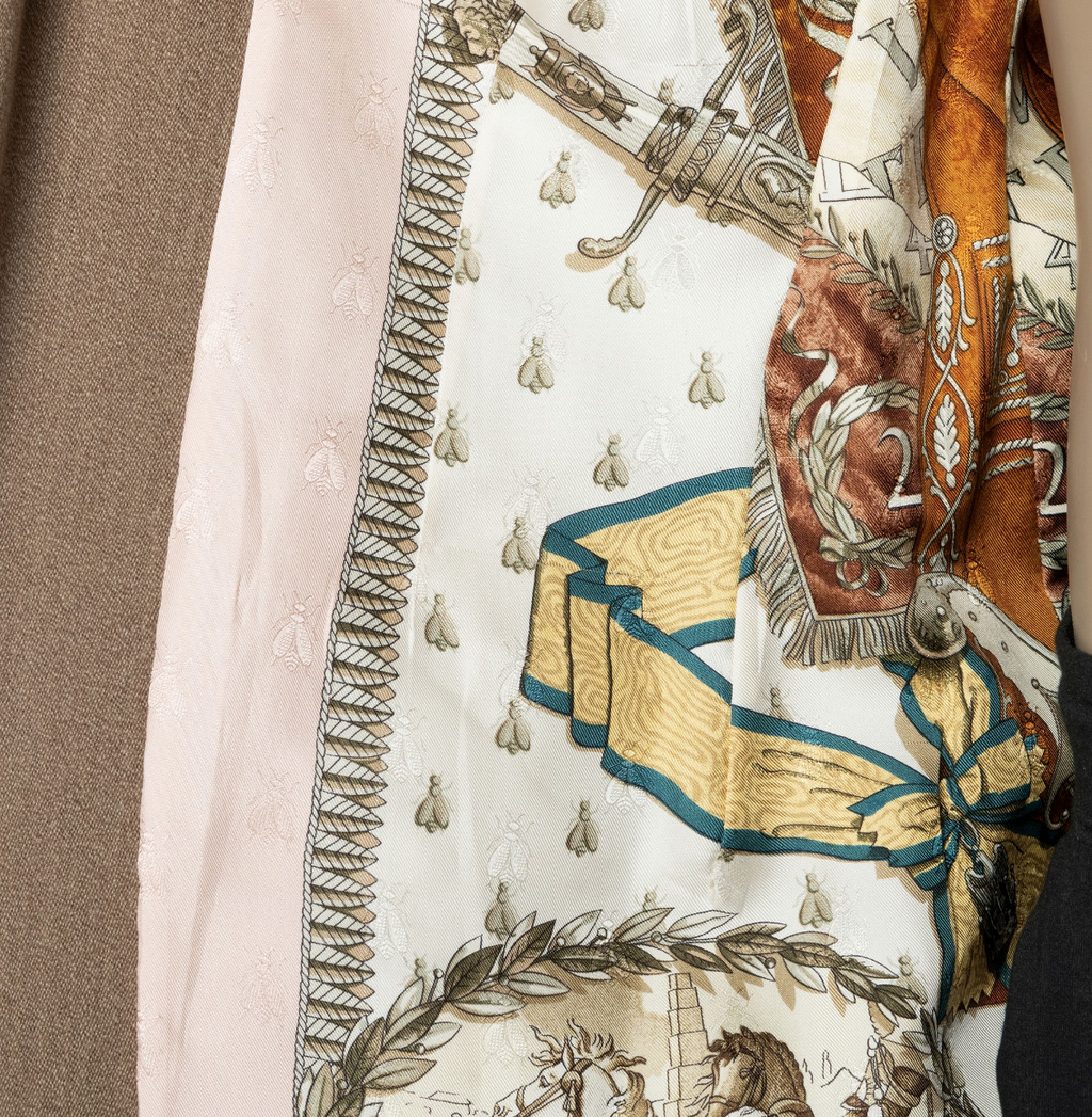 Welsh & Jefferies, custom tailored, linen and Hermès silk lined blazer, Estate of André Leon Talley