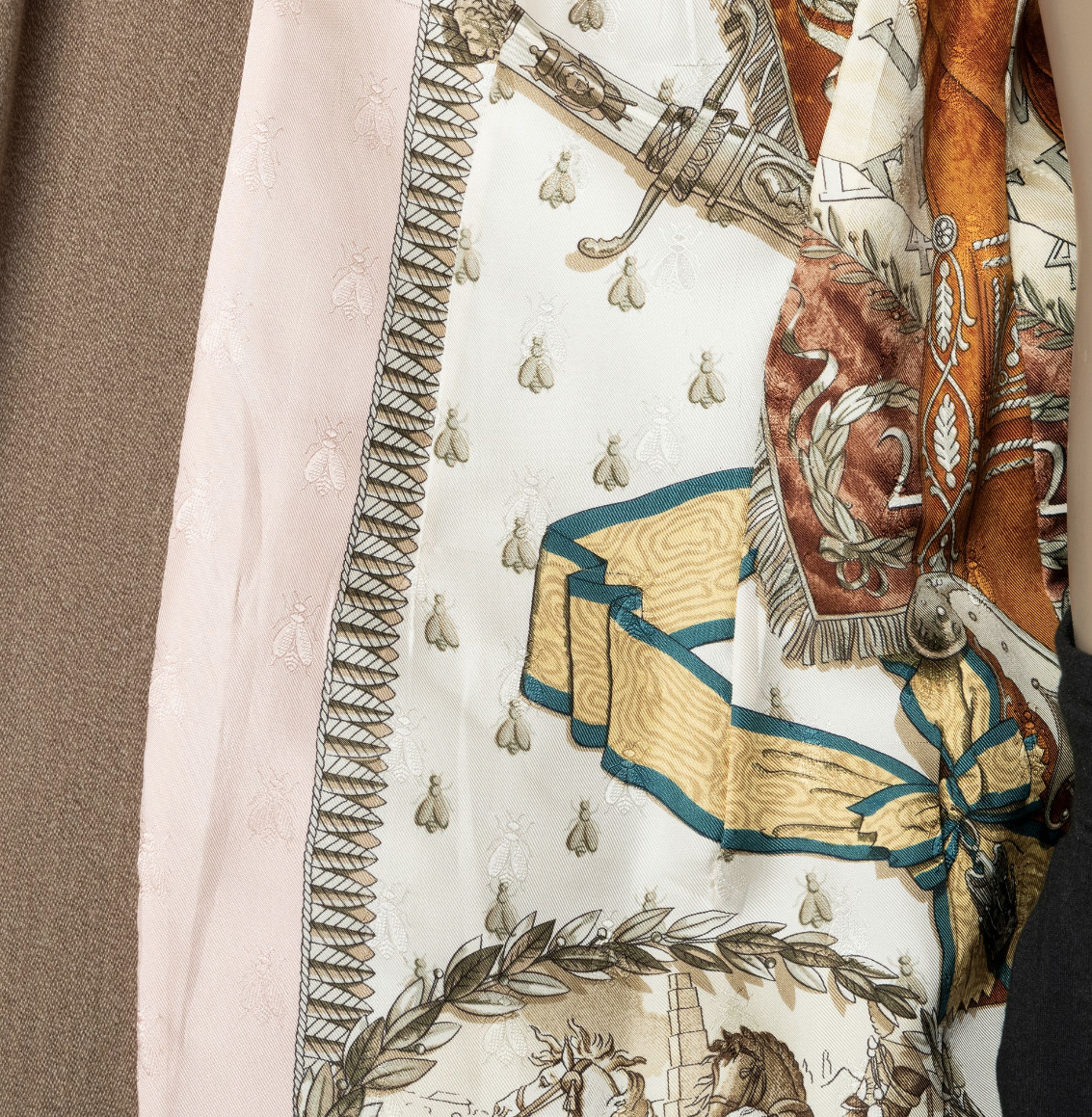Welsh & Jefferies, custom tailored, linen and Hermès silk lined blazer, Estate of André Leon Talley