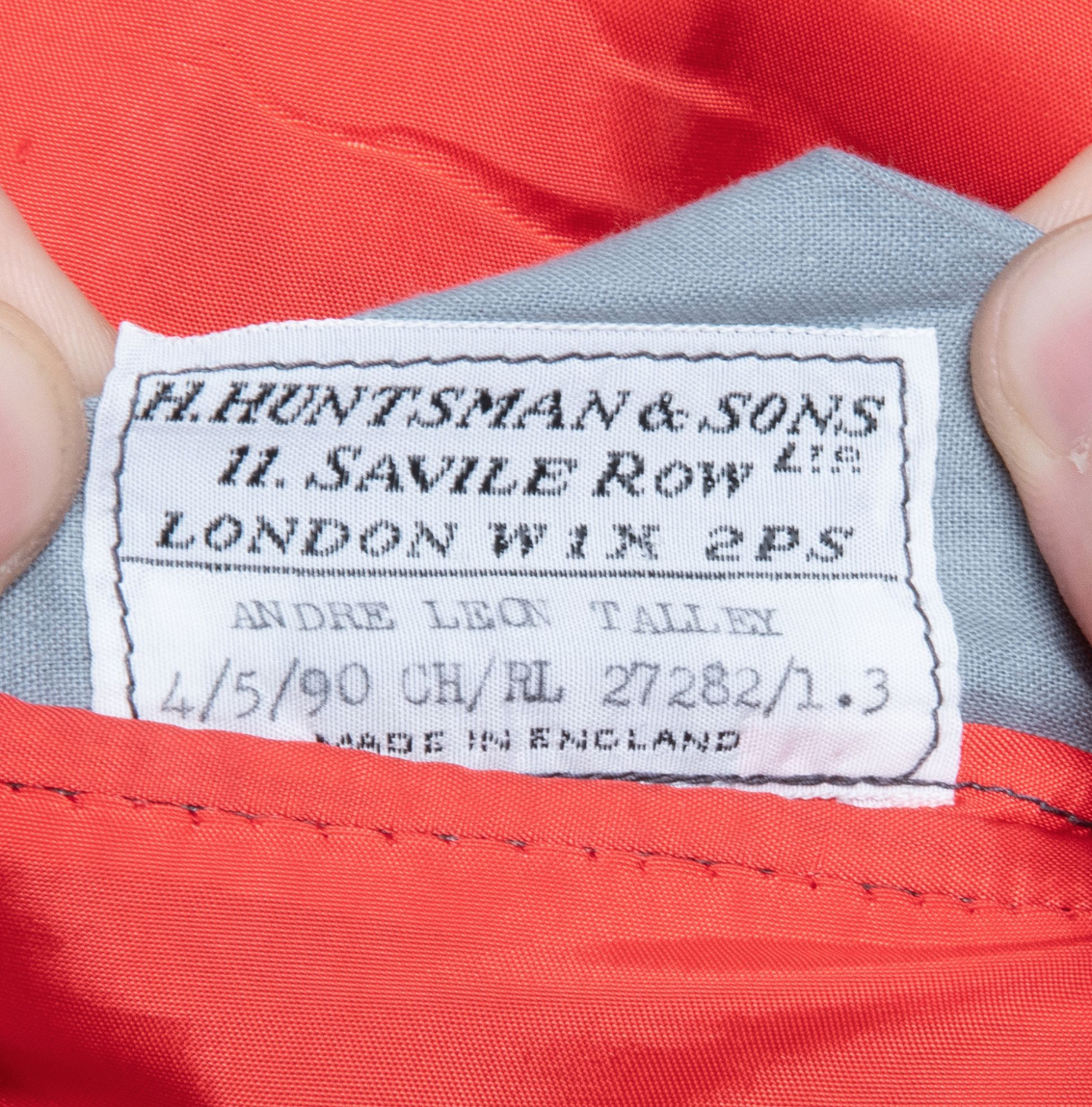 H. Huntsman & Sons, personalized blazer, from the Estate of André Leon Talley