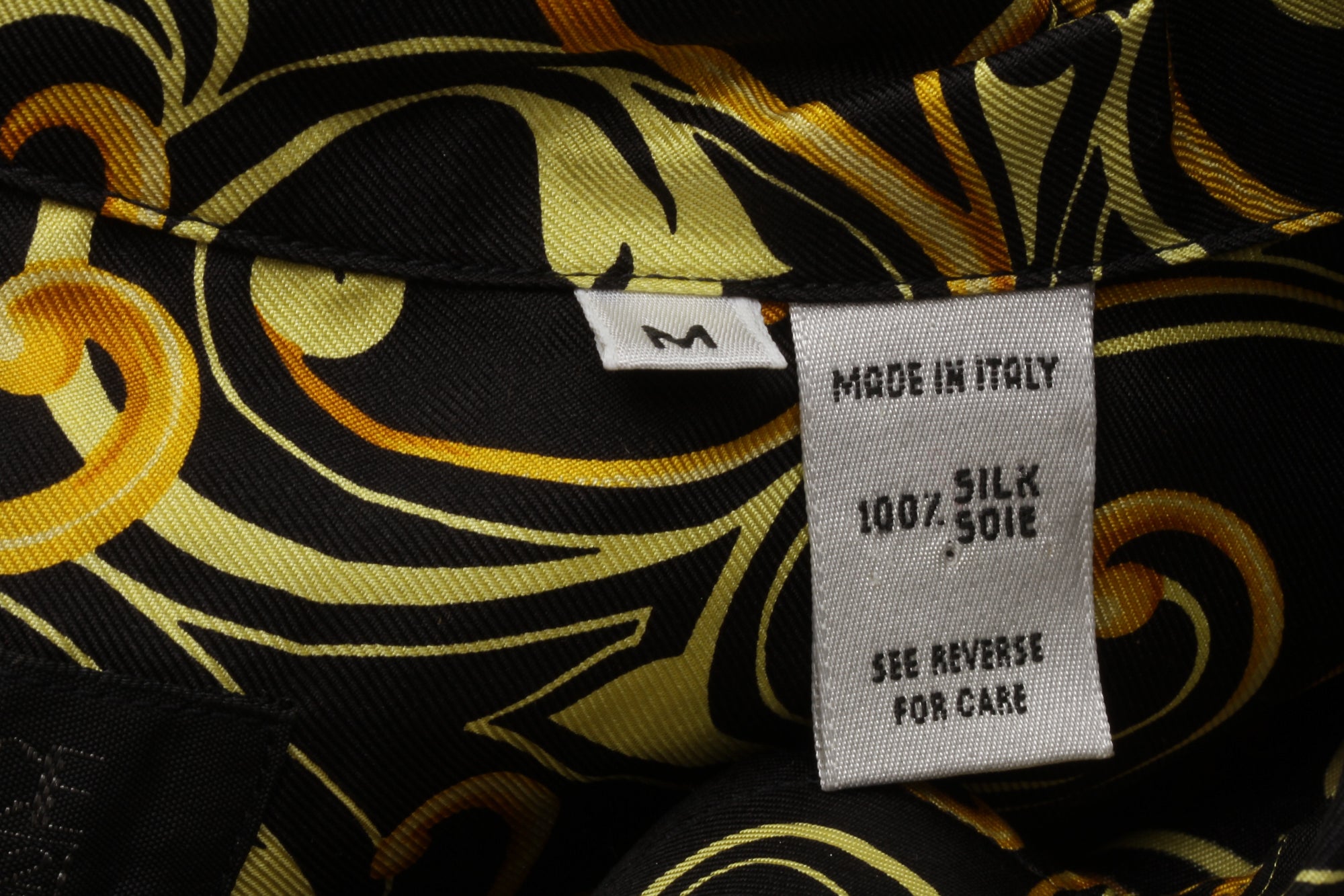 VERSACE Classic V2, Made In Italy, 100% Silk, Versace Baroque Print, Short Sleeve, Button Up