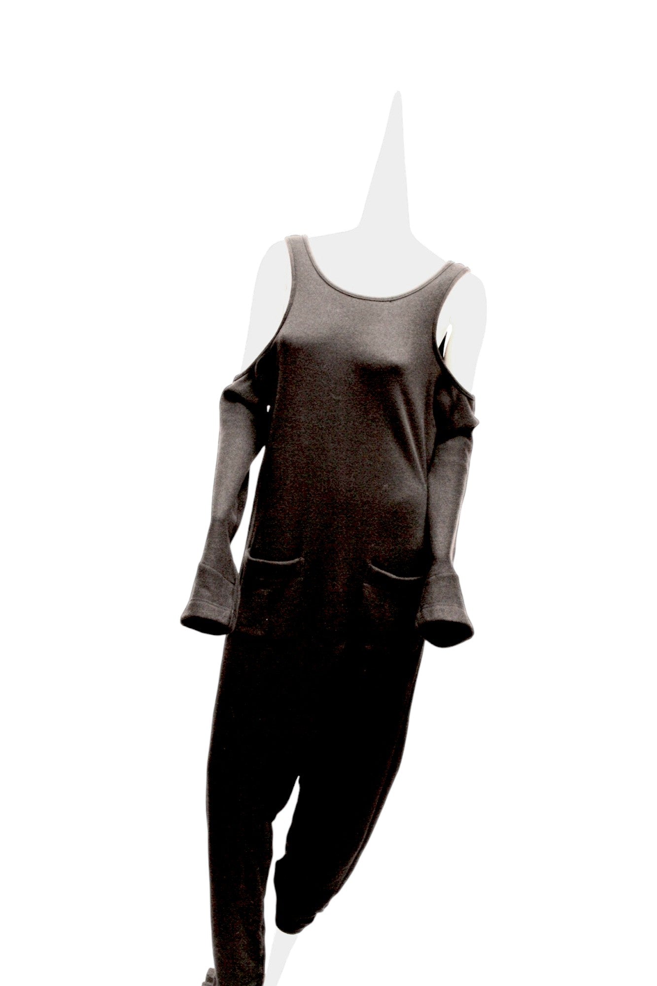 Y'S Yohji Yamamoto, black cotton jumpsuit