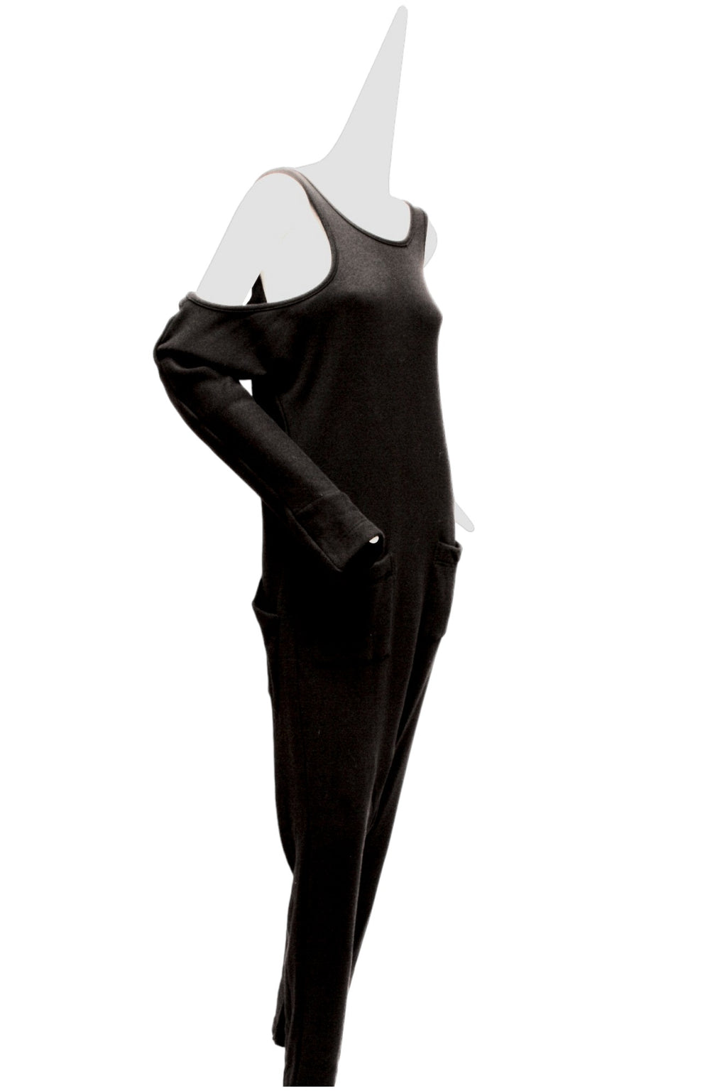 Y'S Yohji Yamamoto, black cotton jumpsuit