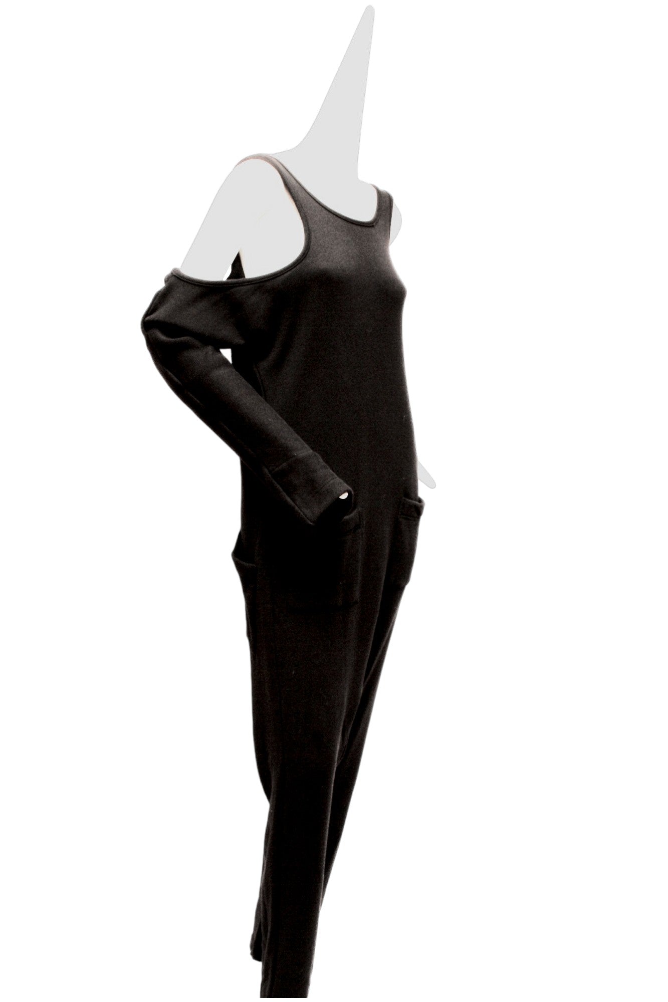 Y'S Yohji Yamamoto, black cotton jumpsuit
