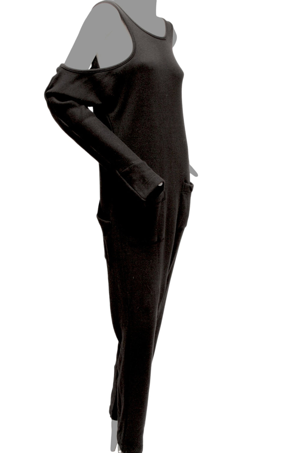 Y'S Yohji Yamamoto, black cotton jumpsuit