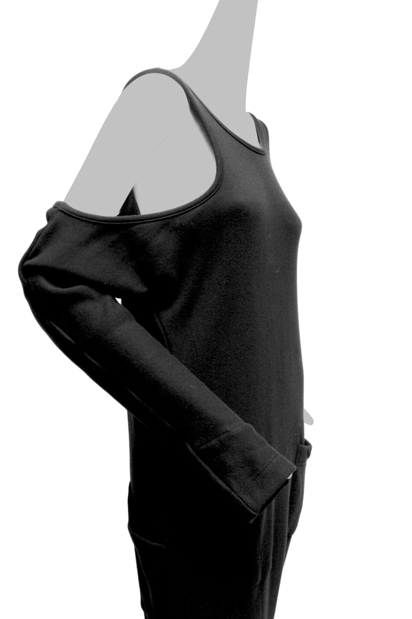 Y'S Yohji Yamamoto, black cotton jumpsuit