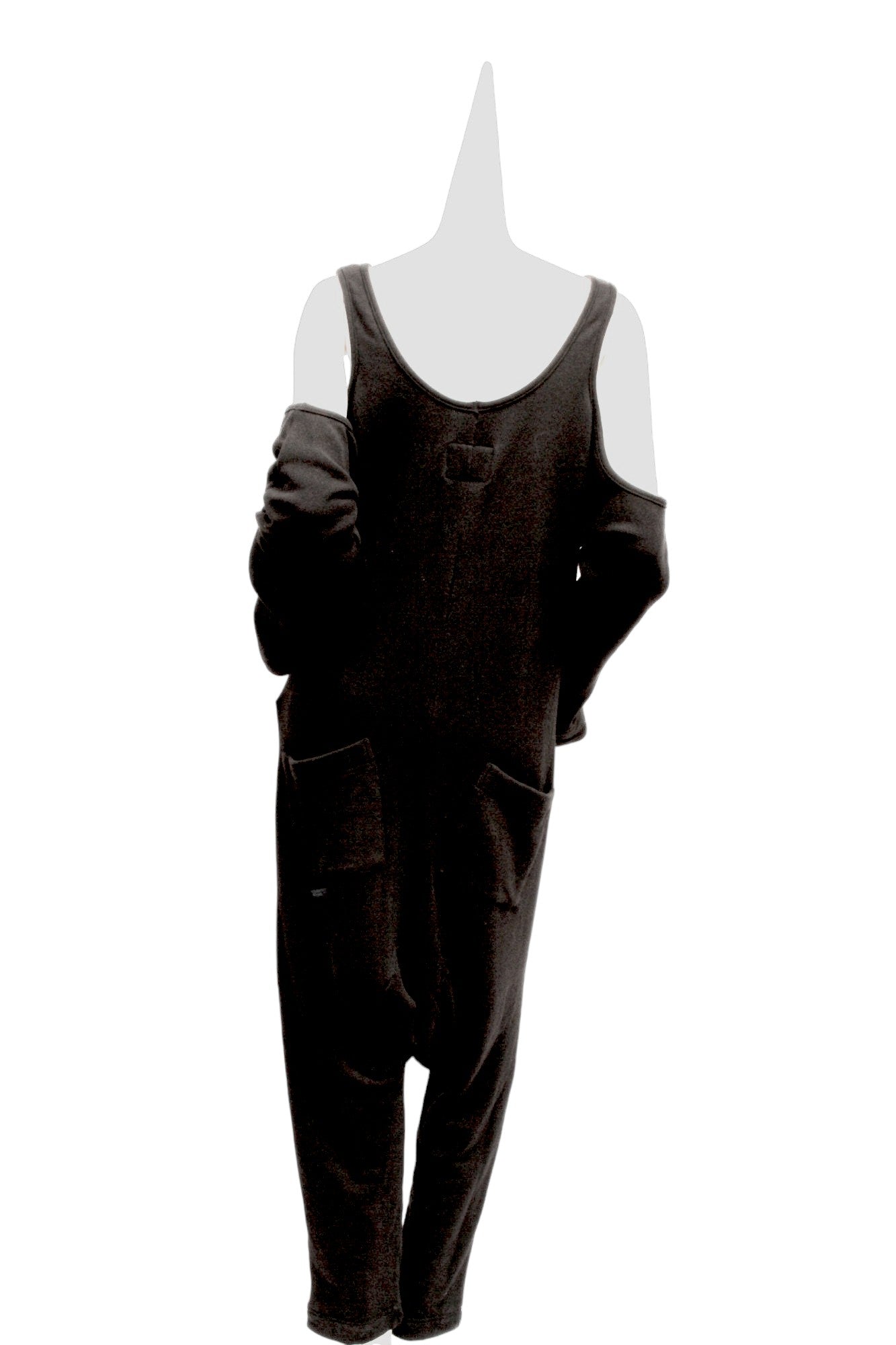 Y'S Yohji Yamamoto, black cotton jumpsuit