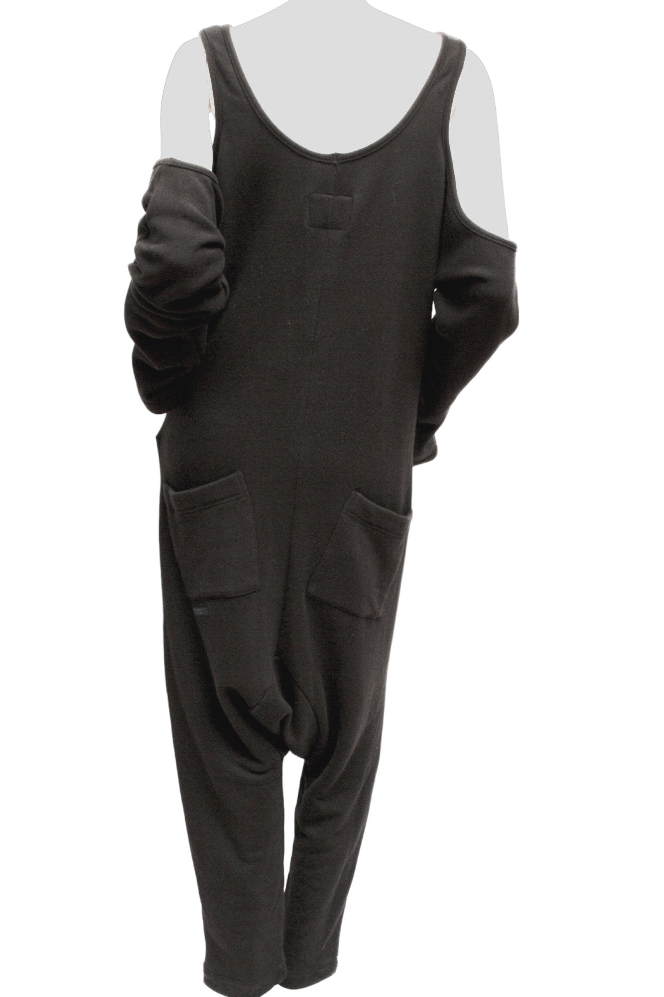 Y'S Yohji Yamamoto, black cotton jumpsuit