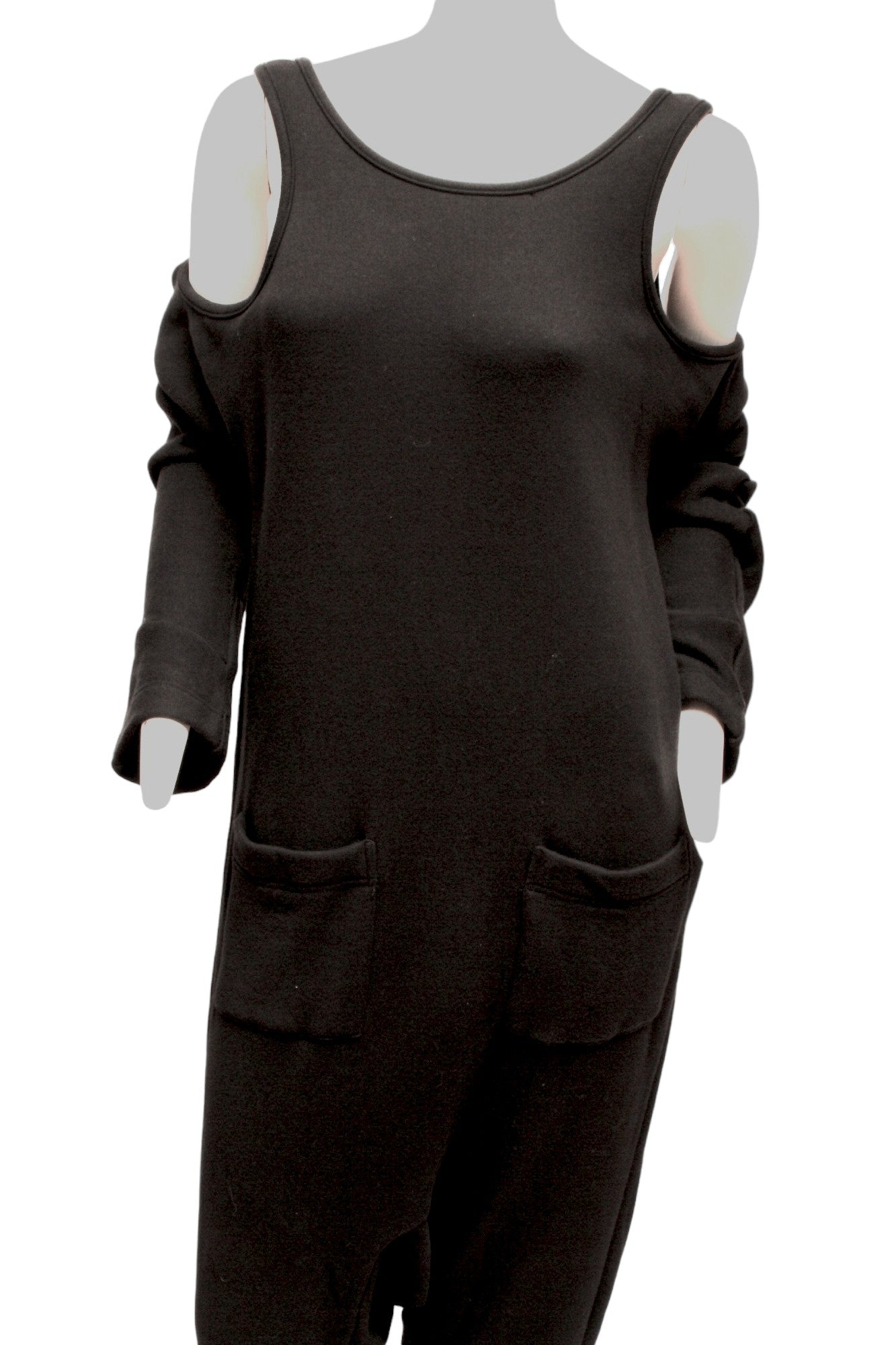 Y'S Yohji Yamamoto, black cotton jumpsuit