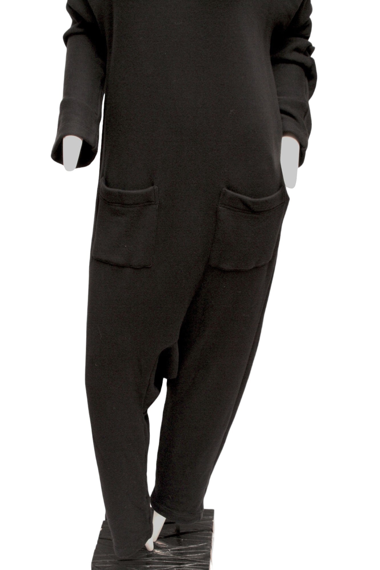 Y'S Yohji Yamamoto, black cotton jumpsuit