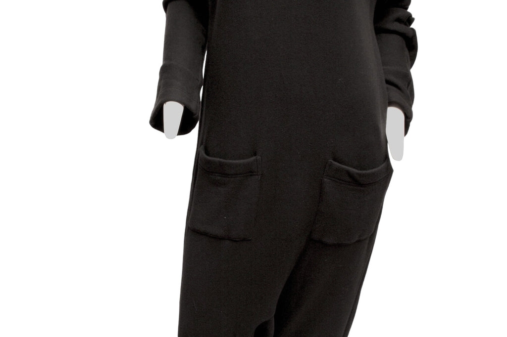 Y'S Yohji Yamamoto, black cotton jumpsuit