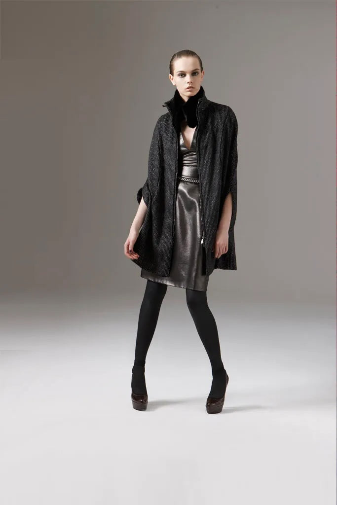 YVES SAINT LAURENT X STEFANO PILATI, Dress, Monochromatic, Wool Blend, Pre-Fall 2009