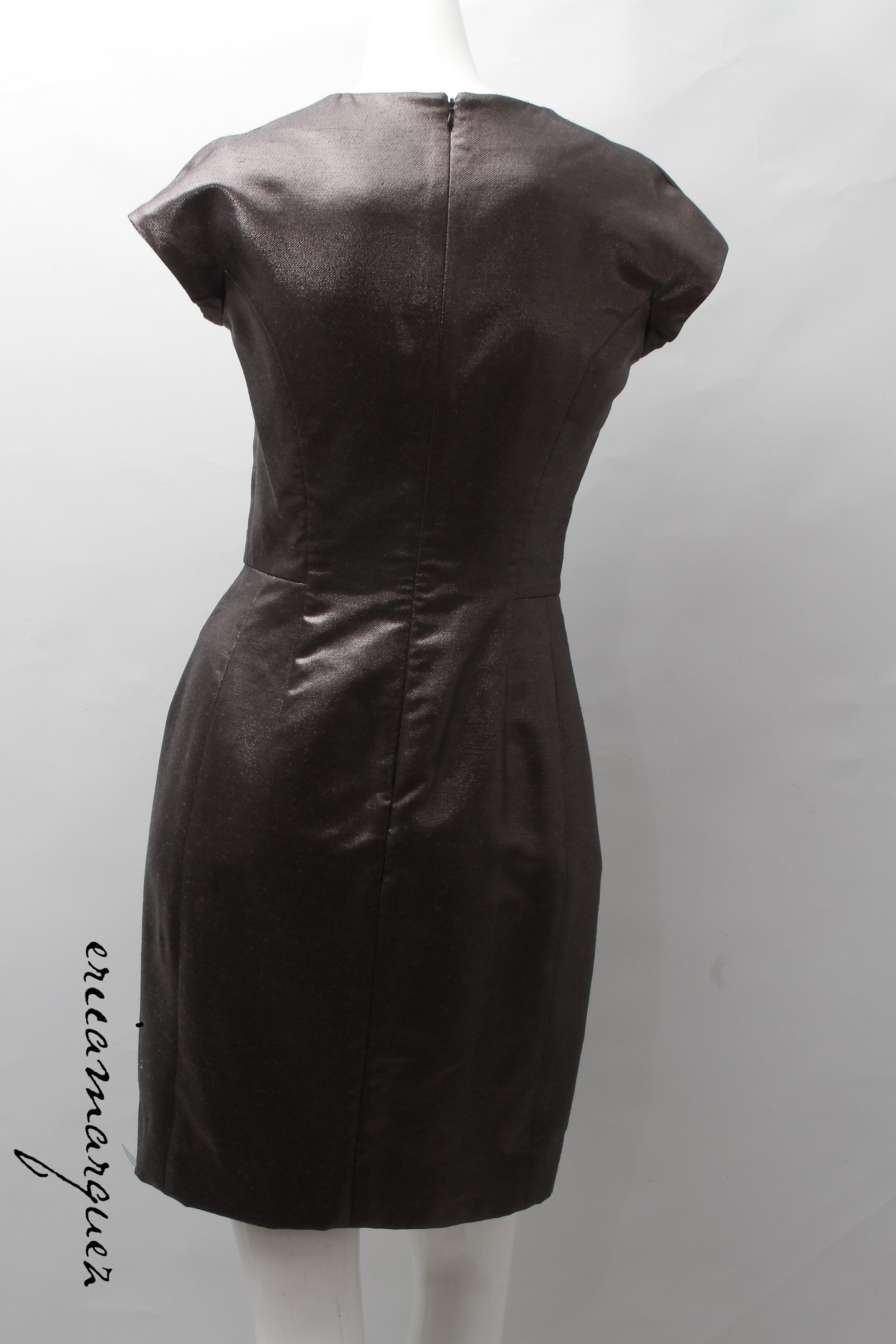 YVES SAINT LAURENT X STEFANO PILATI, Dress, Monochromatic, Wool Blend, Pre-Fall 2009