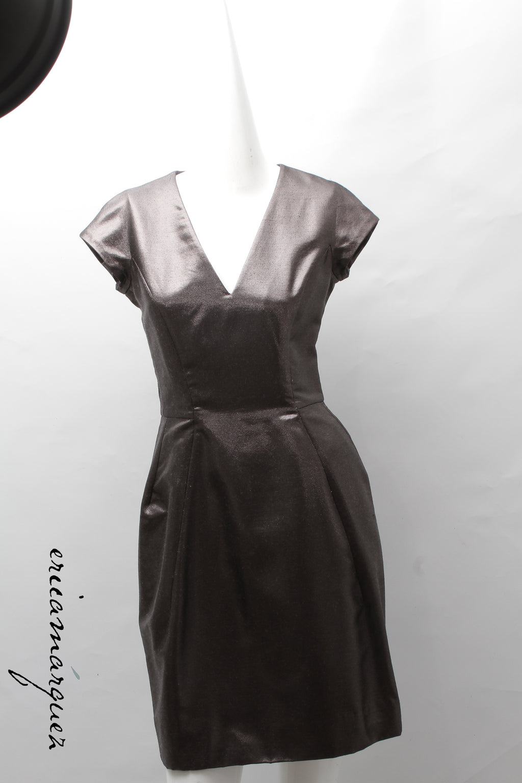 YVES SAINT LAURENT X STEFANO PILATI, Dress, Monochromatic, Wool Blend, Pre-Fall 2009