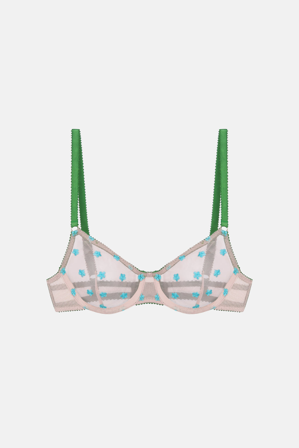 DORA LARSEN Lumi Embroidered Underwire Bra