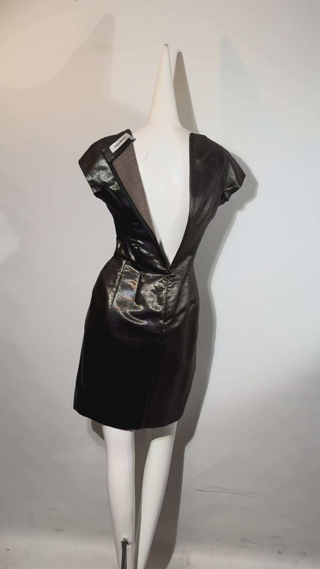 YVES SAINT LAURENT X STEFANO PILATI, Dress, Monochromatic, Wool Blend, Pre-Fall 2009