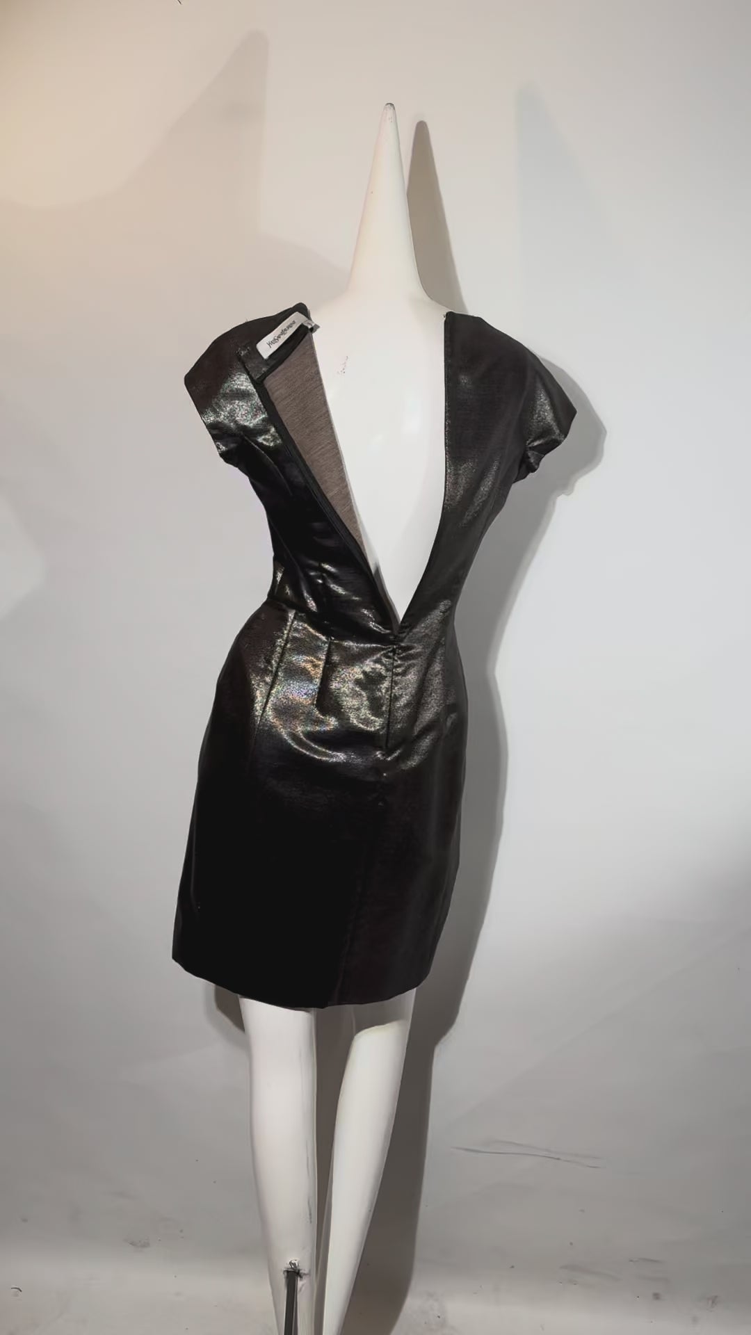 YVES SAINT LAURENT X STEFANO PILATI, Dress, Monochromatic, Wool Blend, Pre-Fall 2009