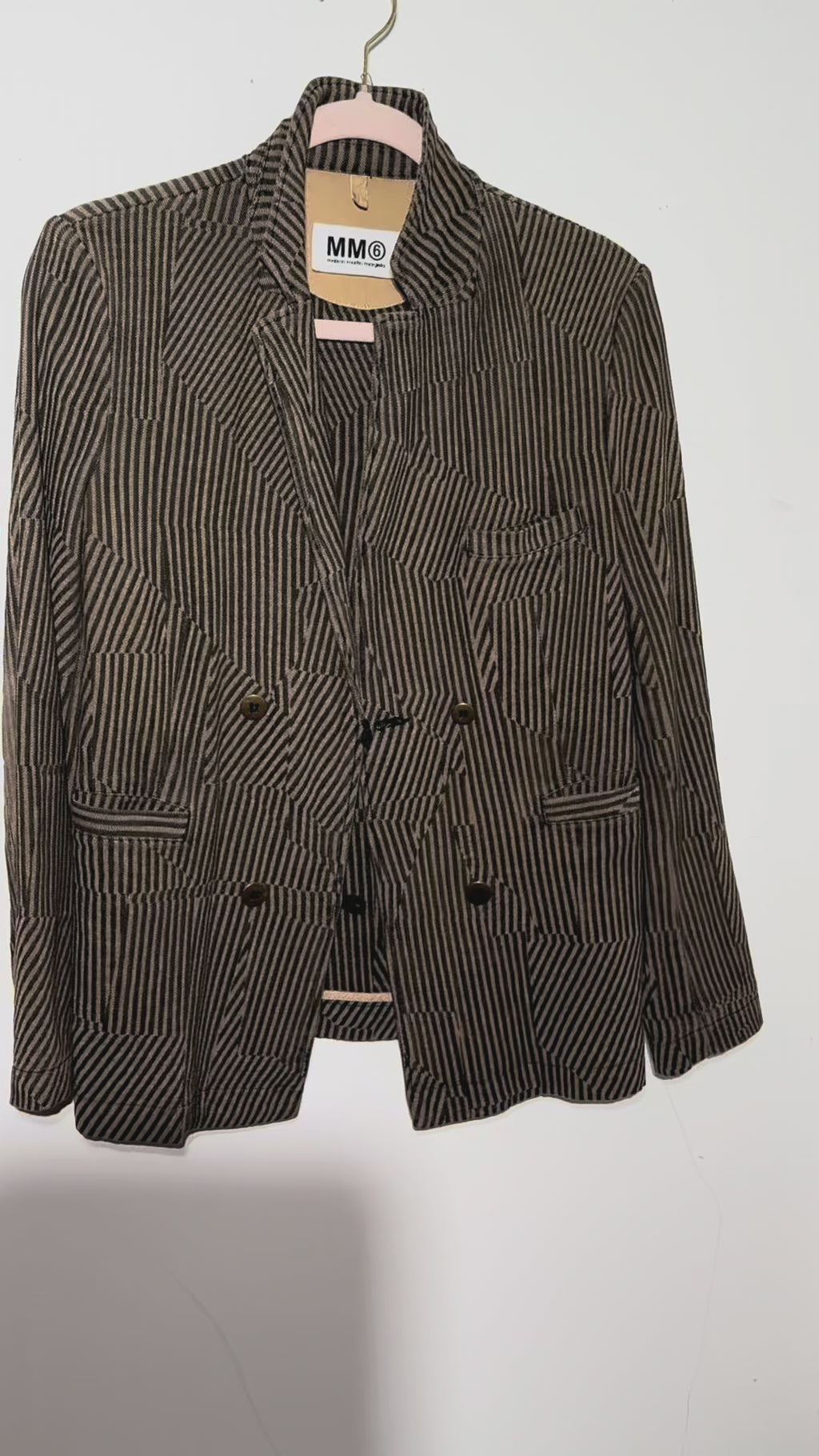 MAISON MARGIELA Cotton Striped Sports Coat