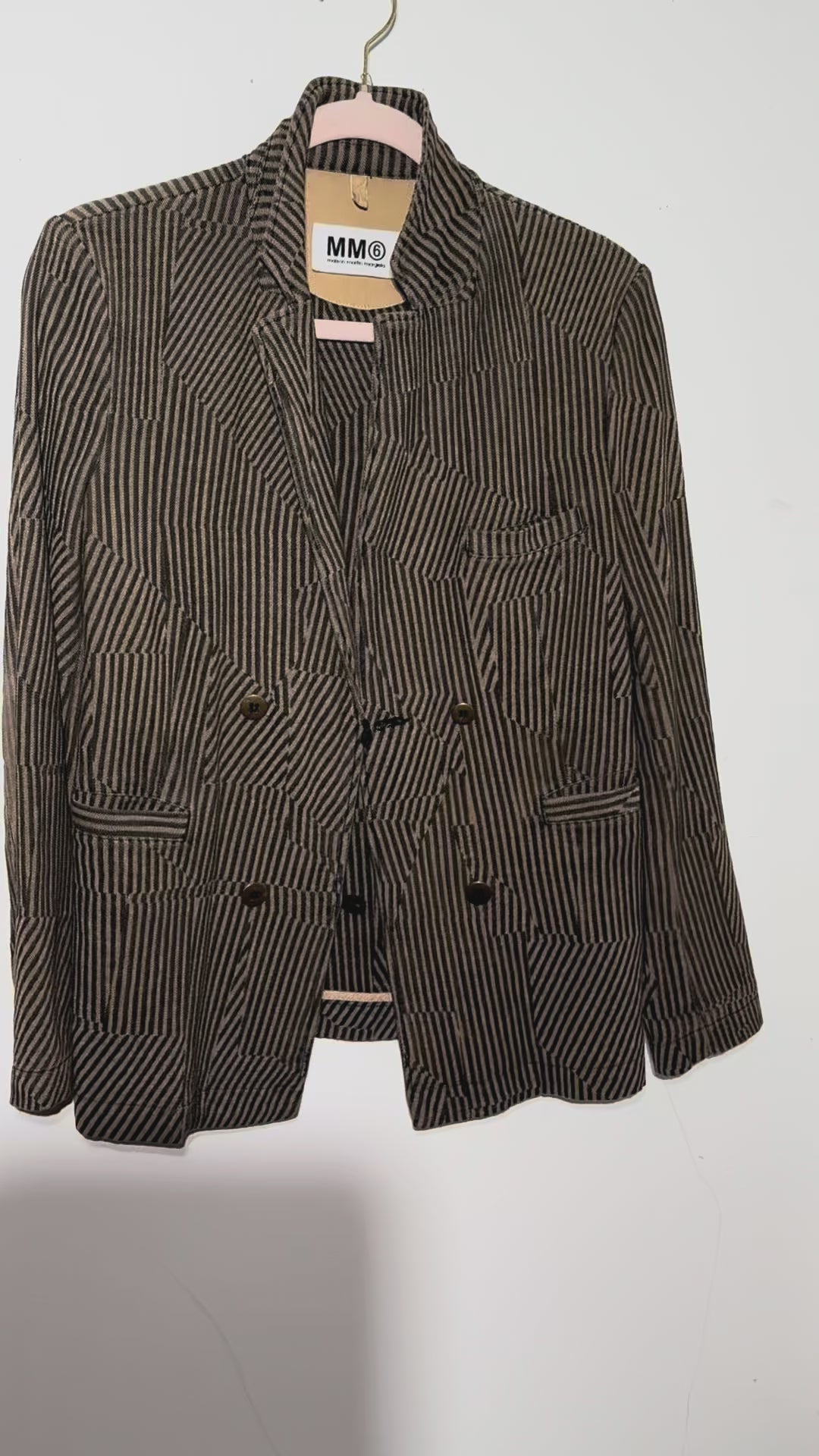 MAISON MARGIELA Cotton Striped Sports Coat