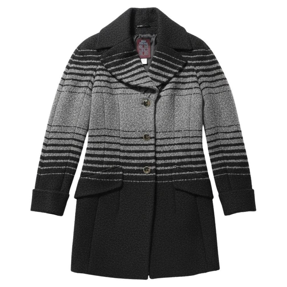 JOHN GALLIANO, Black and grey stripe mohair wool dovetail three-button jacket